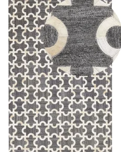 Matot<Beliani Matto Lehmannahka Harmaa/Beige 160 X 230 Cm Yedisu