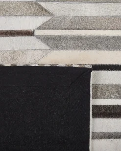 Matot<Beliani Matto Lehmannahka Ruskea/Beige 160 X 230 Cm Kulalar