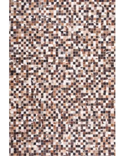 Matot<Beliani Matto Lehmannahka Ruskea/Beige 160 X 230 Cm Konya