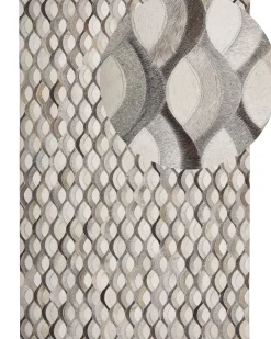 Matot<Beliani Matto Lehmannahka Ruskea/Beige 160 X 230 Cm Kirca