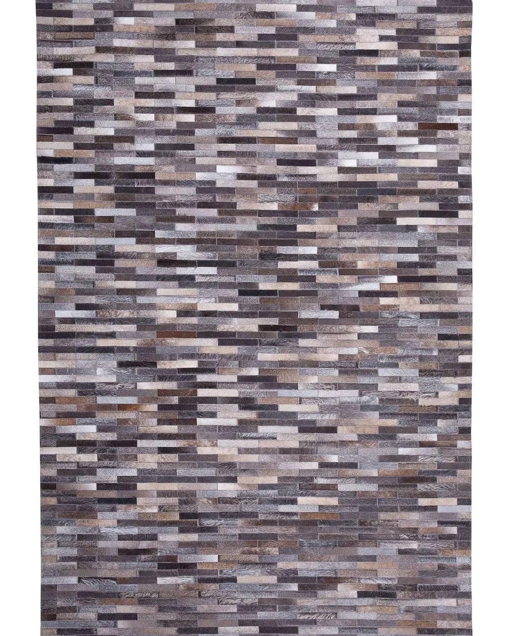 Matot<Beliani Matto Lehmannahka Ruskea/Harmaa 140 X 200 Cm Ahilli