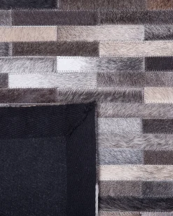 Matot<Beliani Matto Lehmannahka Ruskea/Harmaa 140 X 200 Cm Ahilli