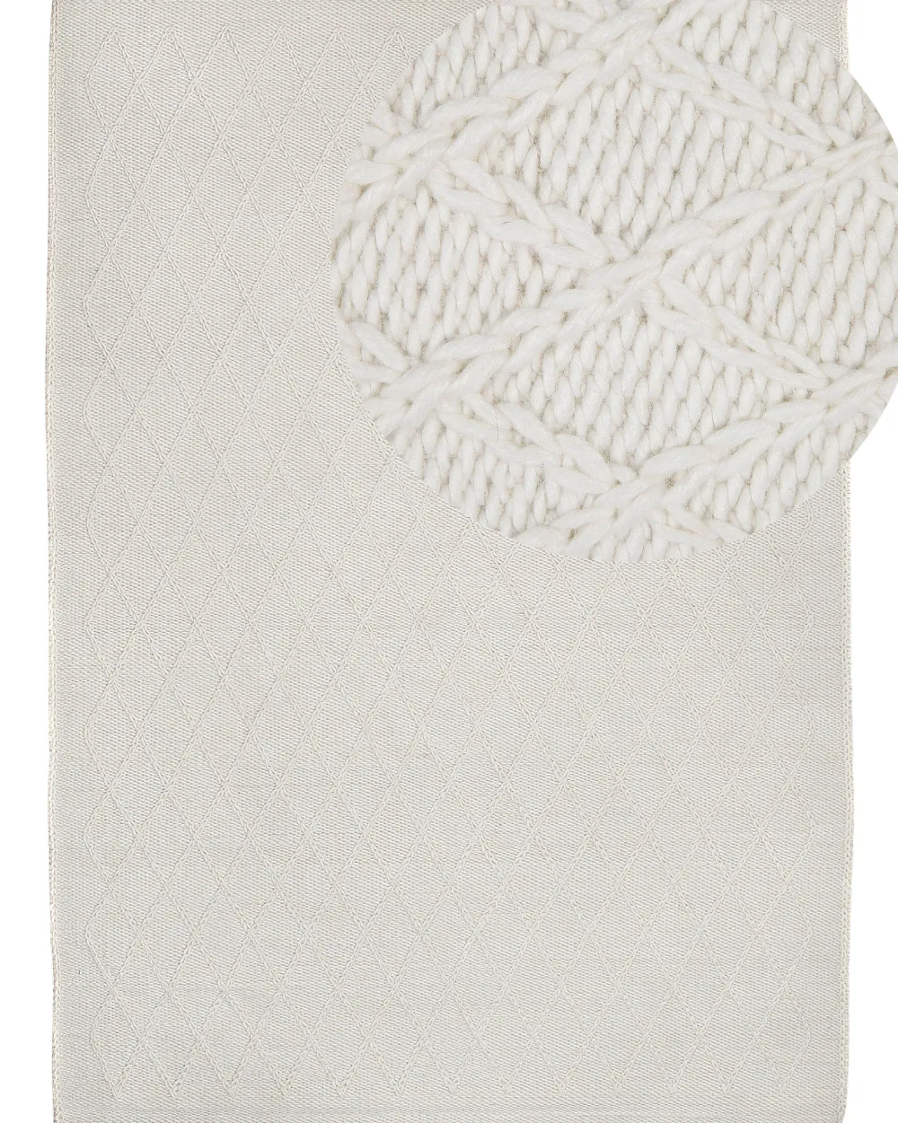 Hot Beliani Matto Luonnonvalkoinen 160 X 230 Cm Erzin