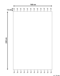 Matot<Beliani Matto Muovi Tummansininen 160 X 230 Cm Bademli