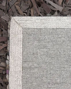 Matot<Beliani Matto Nahka Tummanruskea 160 X 230 Cm Mut