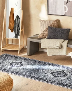 Matot<Beliani Matto Polyesteri Harmaa 80 X 300 Cm Vadkadam