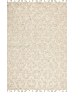 Matot<Beliani Matto Puuvilla Beige 160 X 230 Cm Itanagar