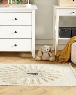 Lastenhuone<Beliani Matto Puuvilla Beige 80 X 150 Cm Balari