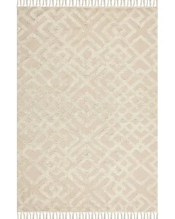 Shop Beliani Matto Puuvilla Beige 160 X 230 Cm Ardahan