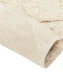 Shop Beliani Matto Puuvilla Beige 160 X 230 Cm Ardahan