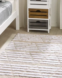 Matot<Beliani Matto Puuvilla Beige 120 X 180 Cm Ahirli