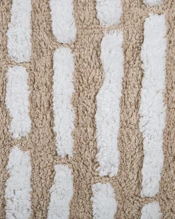 Matot<Beliani Matto Puuvilla Beige 120 X 180 Cm Ahirli