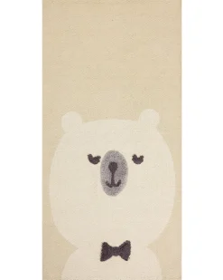 Matot<Beliani Matto Puuvilla Beige 80 X 150 Cm Simau