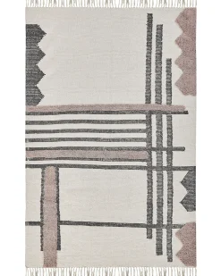 Best Sale Beliani Matto Puuvilla Beige/Musta 160 X 230 Cm Muradiye