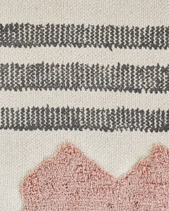 Best Sale Beliani Matto Puuvilla Beige/Musta 160 X 230 Cm Muradiye