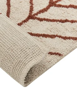 Flash Sale Beliani Matto Puuvilla Beige/Ruskea 200 X 200 Cm Akoren
