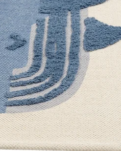 Shop Beliani Matto Puuvilla Beige/Sininen 80 X 150 Cm Selai