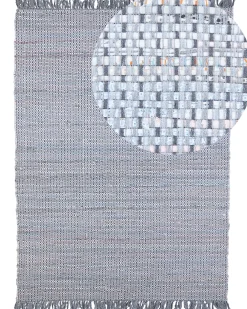 Matot<Beliani Matto Puuvilla Harmaa 160 X 230 Cm Besni