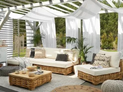 Matot<Beliani Matto Puuvilla Harmaa/Beige 160 X 230 Cm Edremit