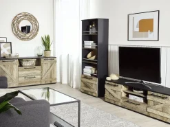 Matot<Beliani Matto Puuvilla Harmaa/Beige 160 X 230 Cm Edremit