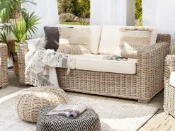 Matot<Beliani Matto Puuvilla Harmaa/Beige 160 X 230 Cm Edremit