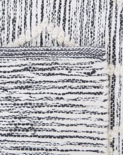 Matot<Beliani Matto Puuvilla Harmaa/Beige 160 X 230 Cm Edremit