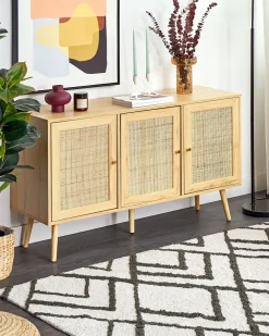 Fashion Beliani Matto Puuvilla Luonnonvalkoinen/Tummanvihrea 160 X 230 Cm Yesilkoy