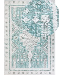 Matot<Beliani Matto Puuvilla Mintunvihrea 160 X 230 Cm Fulla