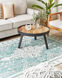 Matot<Beliani Matto Puuvilla Mintunvihrea 160 X 230 Cm Fulla