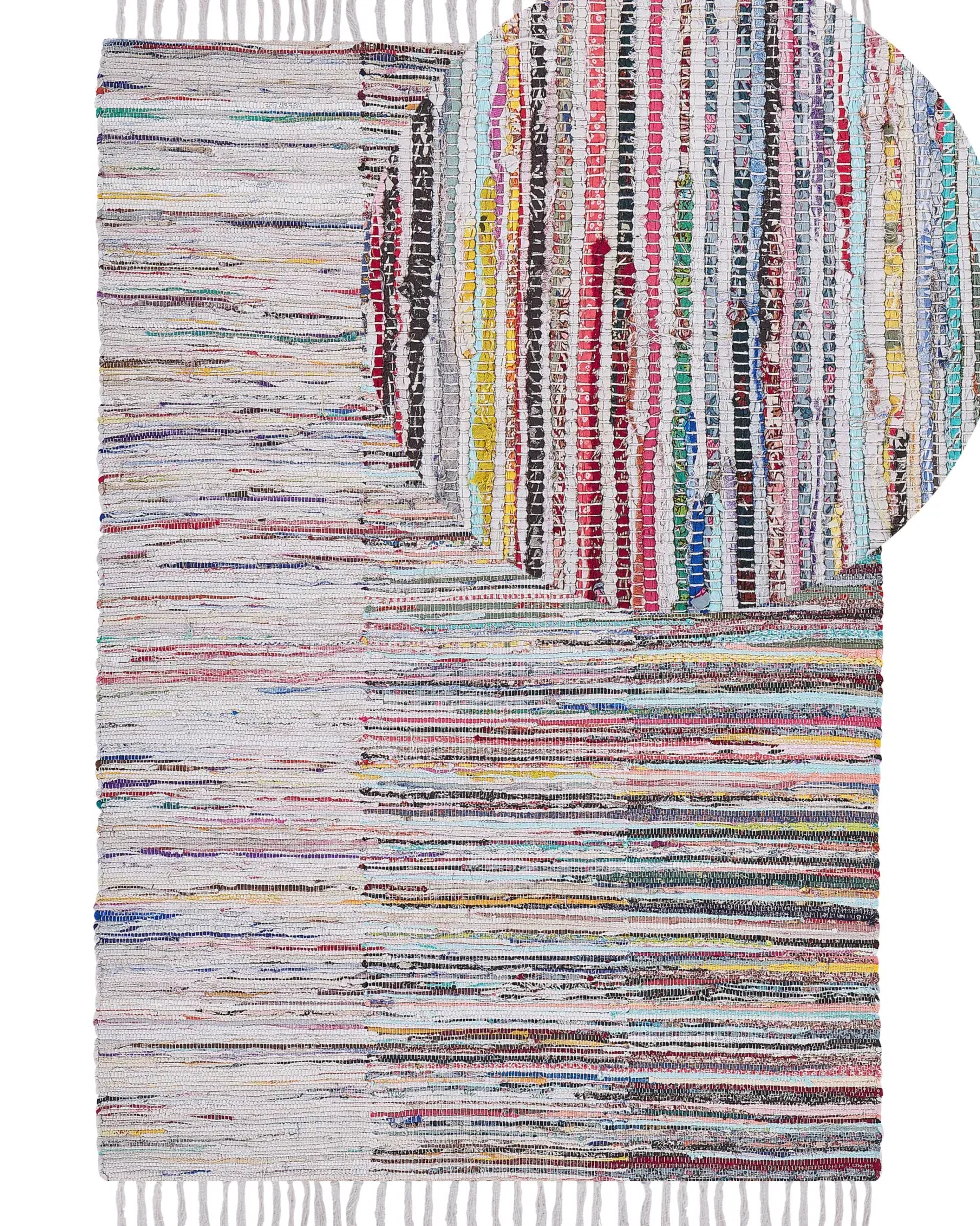 Sale Beliani Matto Puuvilla Monivarinen 160 X 230 Cm Mersin