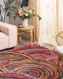 Matot<Beliani Matto Puuvilla Monivarinen 160 X 230 Cm Kozan