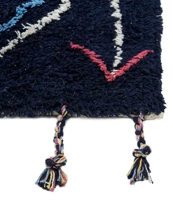 Store Beliani Matto Puuvilla Musta 160 X 230 Cm Corum