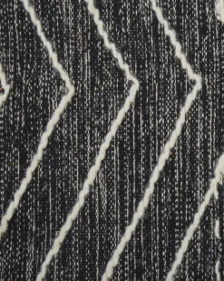 Matot<Beliani Matto Puuvilla Musta/Valkoinen 160 X 230 Cm Khenifra