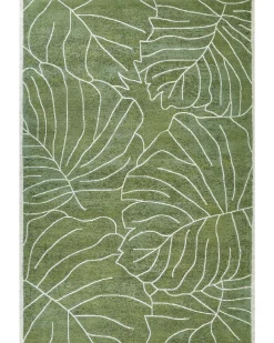 Cheap Beliani Matto Puuvilla Oliivinvihrea 200 X 300 Cm Sarmin