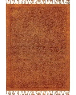 Shop Beliani Matto Puuvilla Oranssi 140 X 200 Cm Bitlis