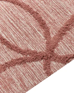 Matot<Beliani Matto Puuvilla Punainen 160 X 230 Cm Kirsehir