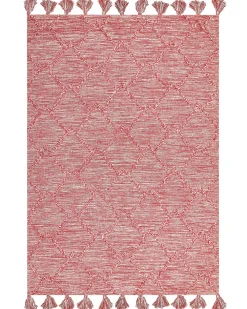 Matot<Beliani Matto Puuvilla Punainen 160 X 230 Cm Nigde