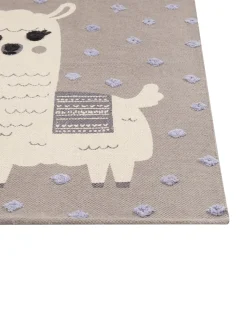 Best Beliani Matto Puuvilla Ruskeanharmaa/Beige 80 X 150 Cm Lubuk