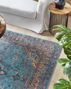 Matot<Beliani Matto Puuvilla Sininen 160 X 230 Cm Kansu