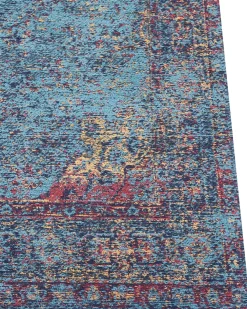 Matot<Beliani Matto Puuvilla Sininen 160 X 230 Cm Kansu