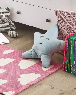 Shop Beliani Matto Puuvilla Vaaleanpunainen 60 X 90 Cm Gwalijar