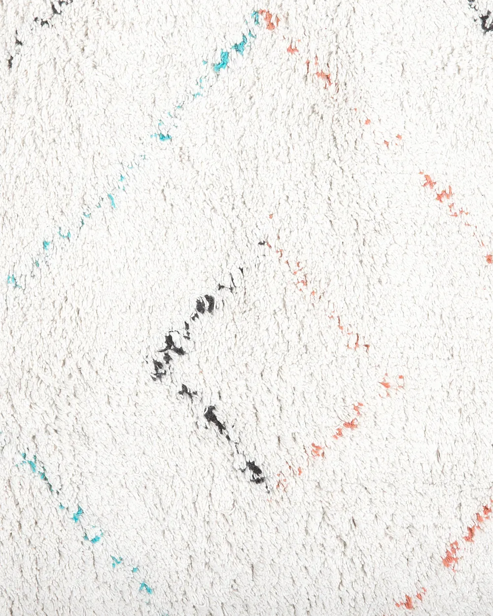 Hot Beliani Matto Puuvilla Valkoinen 80 X 150 Cm Kartal