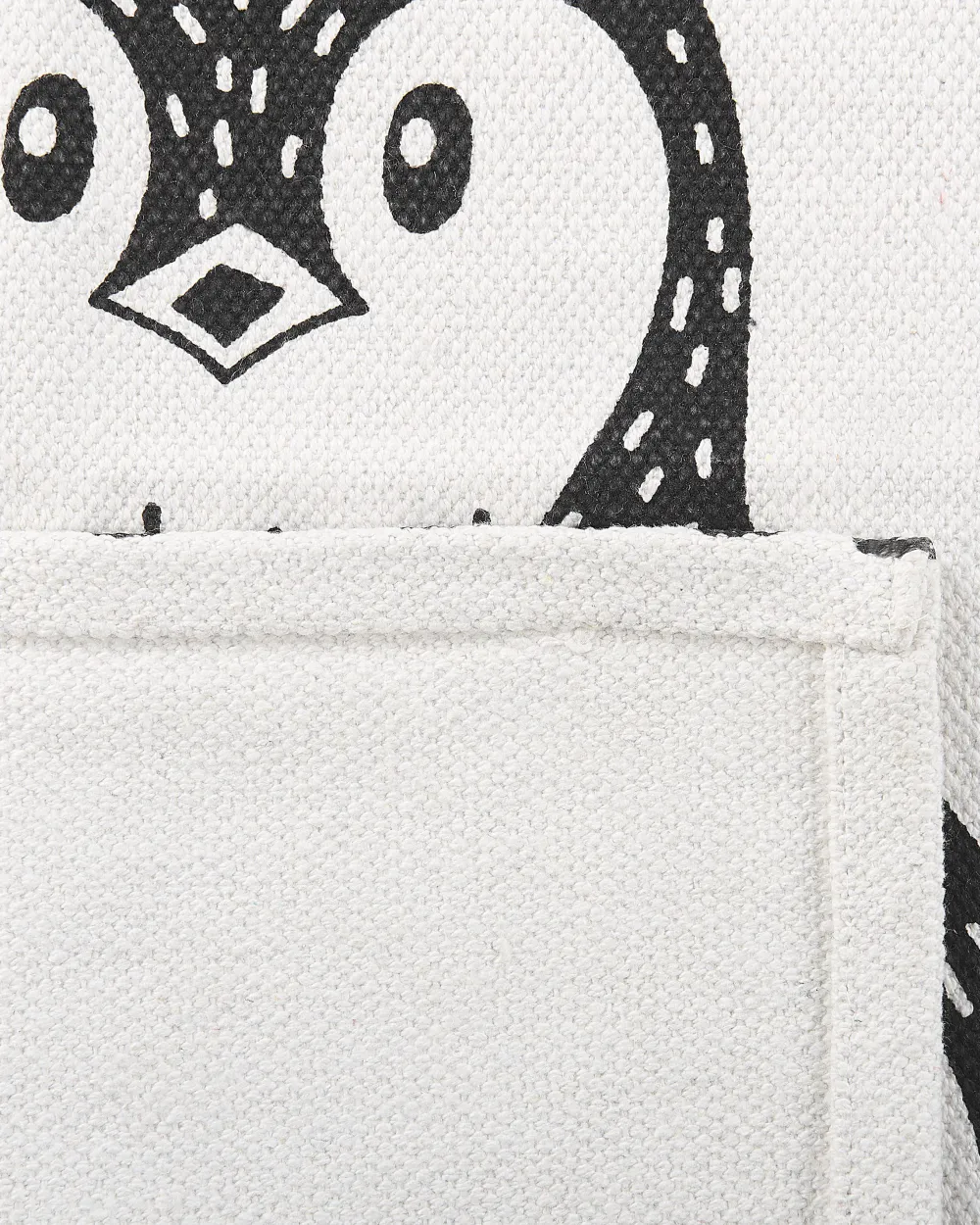 Lastenhuone<Beliani Matto Puuvilla Valkoinen/Musta 60 X 90 Cm Hajdarabad