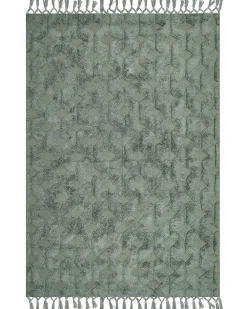 Matot<Beliani Matto Puuvilla Vihrea 160 X 230 Cm Kars