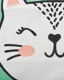 Matot<Beliani Matto Puuvilla Vihrea 60 X 90 Cm Howrah