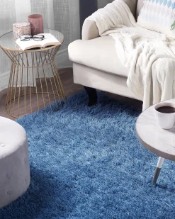 Matot<Beliani Matto Sininen 200 X 300 Cm Cide