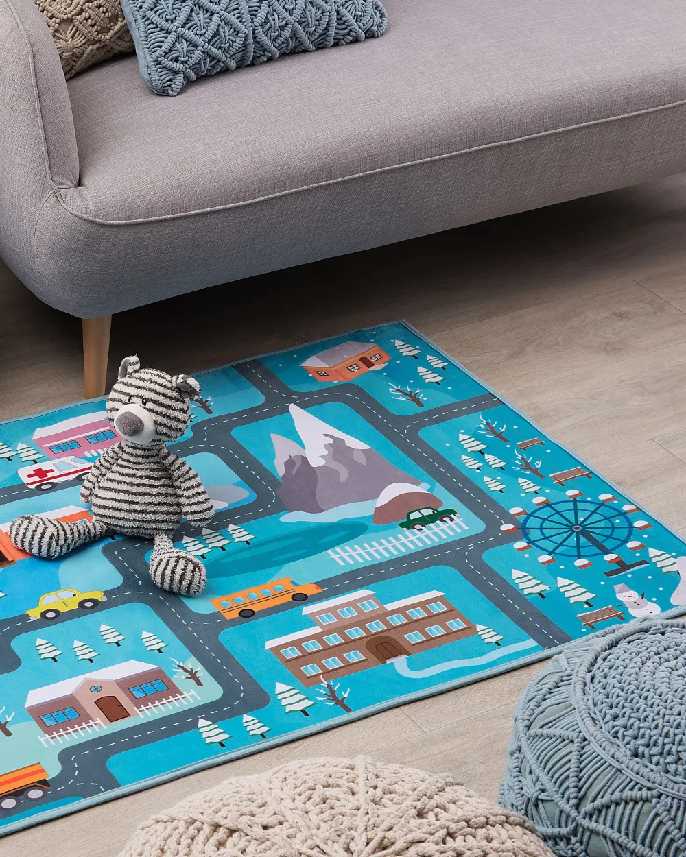 Hot Beliani Matto Sininen 80 X 150 Cm Kigi