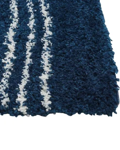 New Beliani Matto Sininen/Valkoinen 160 X 230 Cm Tashir