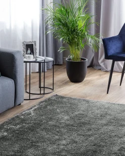 Matot<Beliani Matto Tummanharmaa 160 X 230 Cm Demre