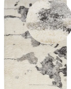 Matot<Beliani Matto Valkoinen/Harmaa 160 X 230 Cm Sevan